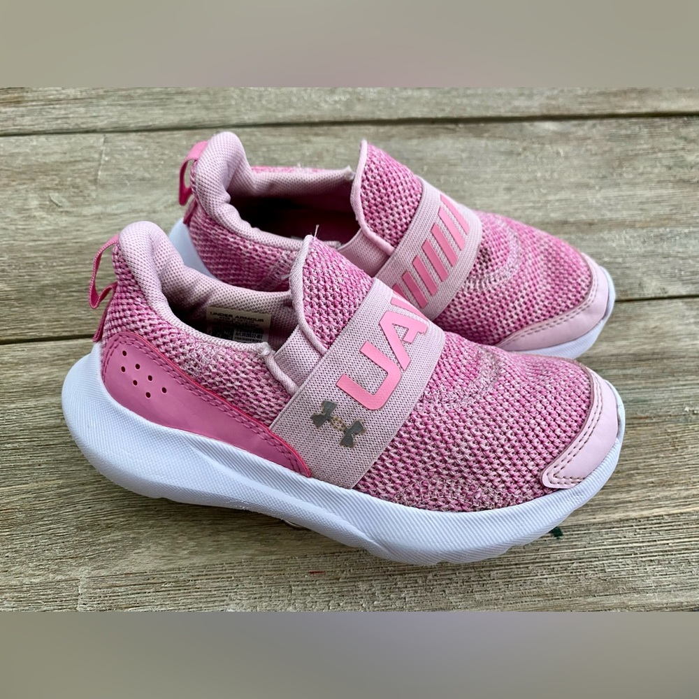 Under Armour Pink Kids Sneakers